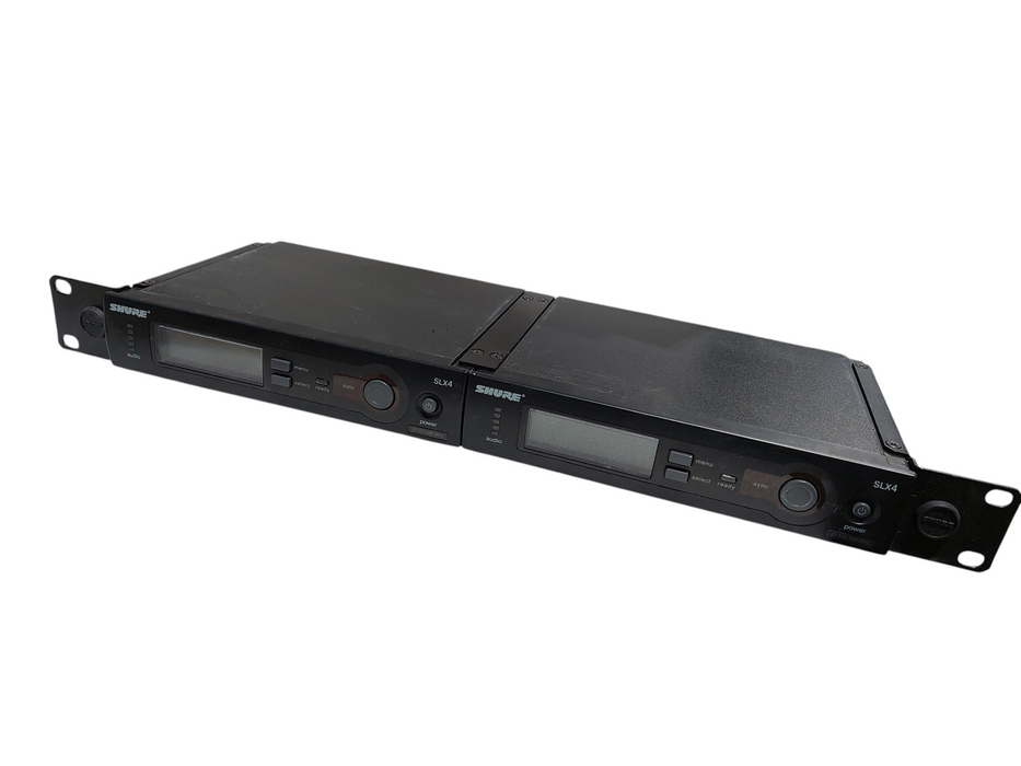 Bundle of 4 Shure SLX4 J3 Receiver Rack Mountable Freq:572-696MHz =