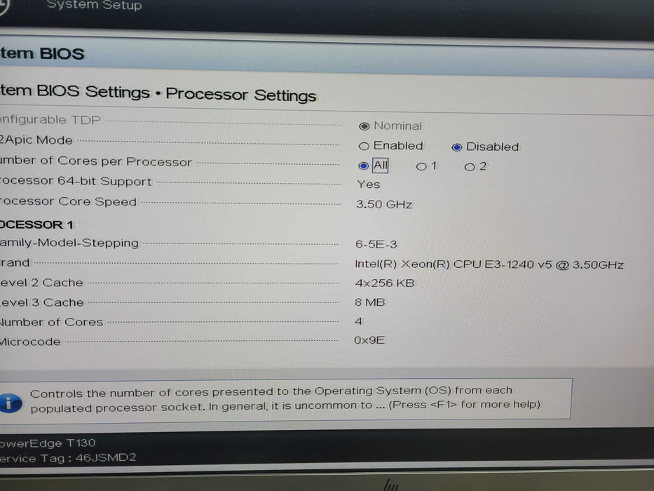 Dell PowerEdge T130, Xeon E3-1240 v5 @ 3.50GHz, 48GB DDR4, H730, No HDD !