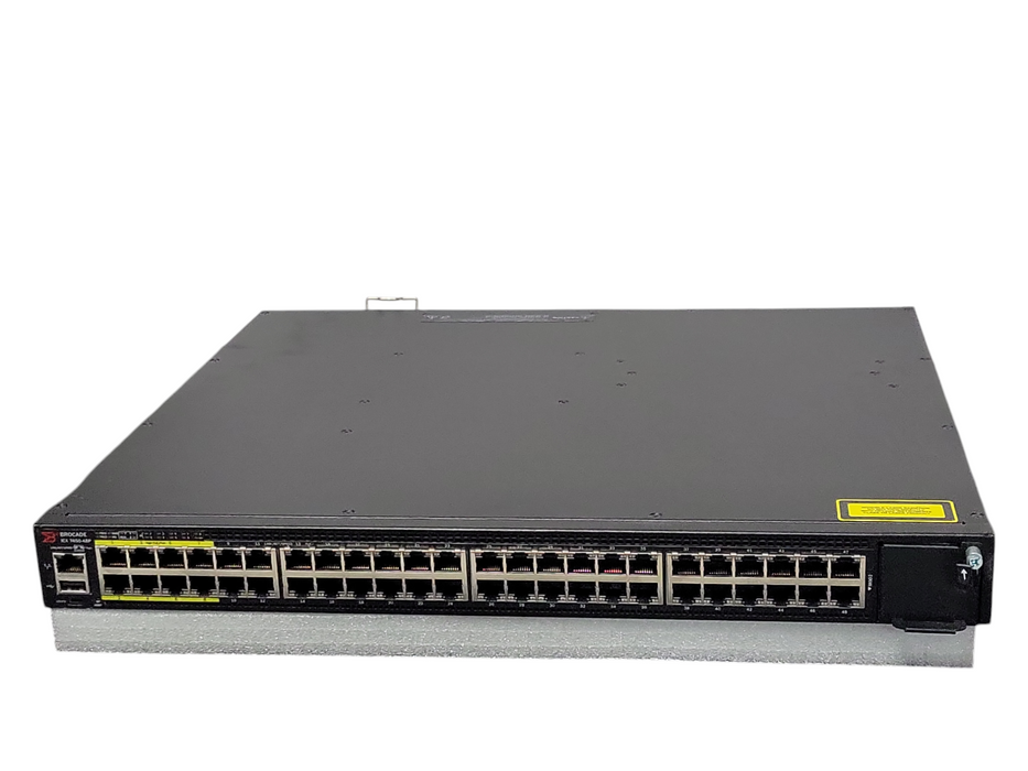 Brocade ICX7450-48P 48 Port PoE+ Gig Switch w/ Dual AC, READ _