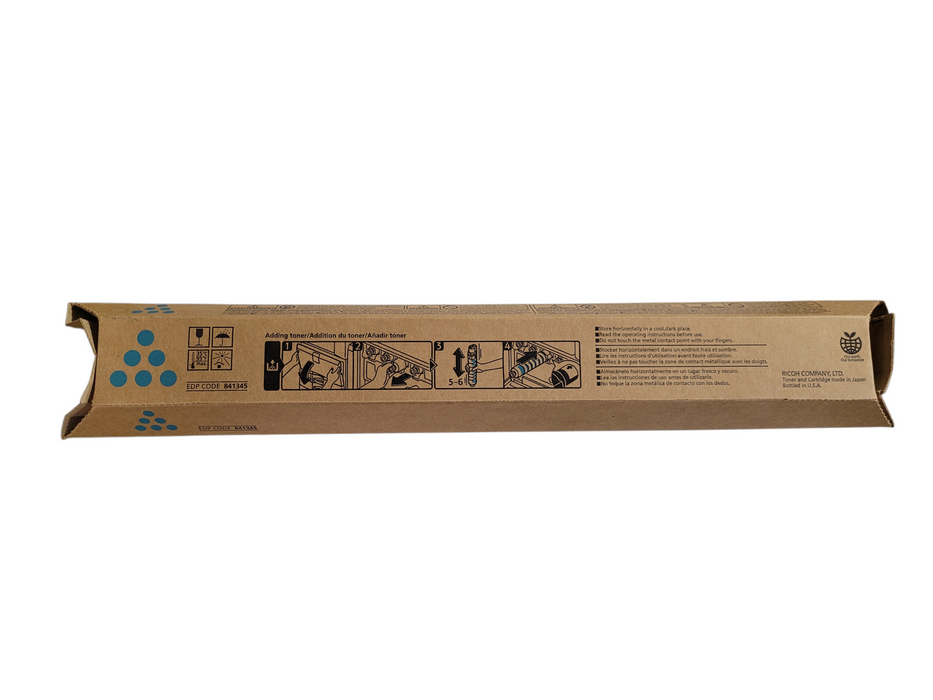 Genuine RICOH Savin Lanier Print Cartridge Cyan 841345 MP C4500/C4540 LD445