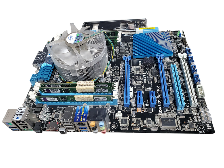 ASUS P9X79 Motherboard LGA 2011 w/ Intel i7 3820 24gb DDR3