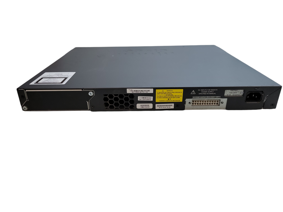 Cisco WS-C2960X-48LPS-L v01 | 48-Port Gigabit PoE+ 370W Switch | 4x SFP  %