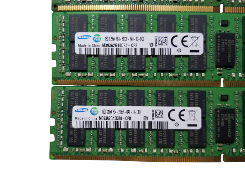 Samsung 64GB Bundle (4x16GB) 2Rx4 PC4-2133P-RA0-10 DDR4 Server RAM Q