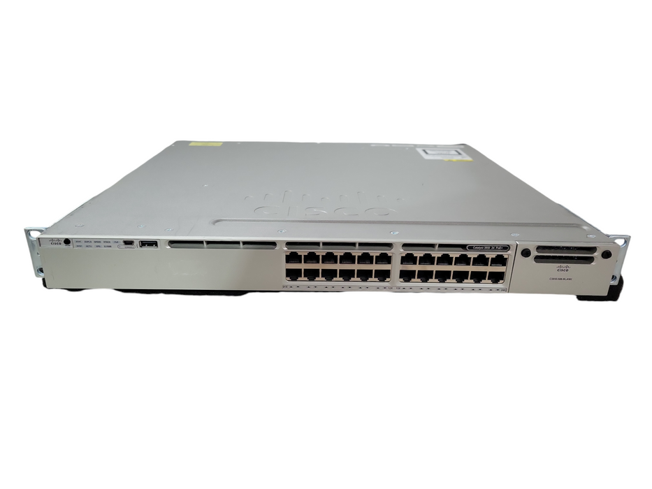 Cisco WS-C3850-24P-E 24-Port Gigabit PoE+ Switch !