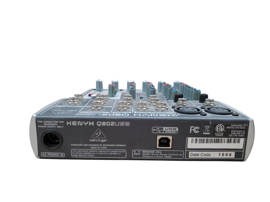 Behringer XENYX Q802USB Mixer *READ*