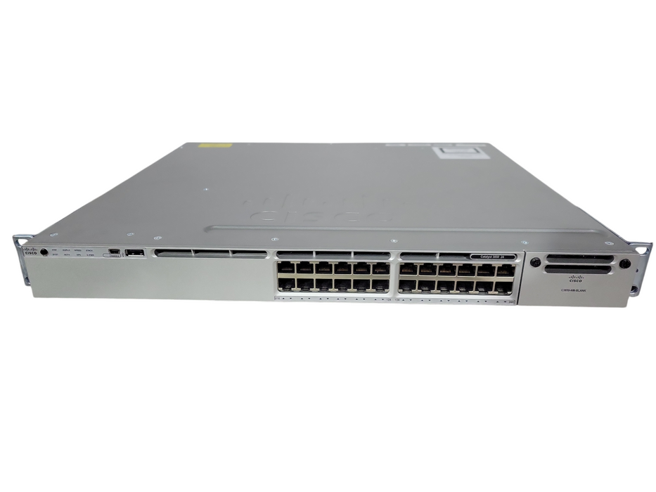 Cisco WS-C3850-24T-E V04 | 24-Port Gigabit Switch, 2x PSU,  !