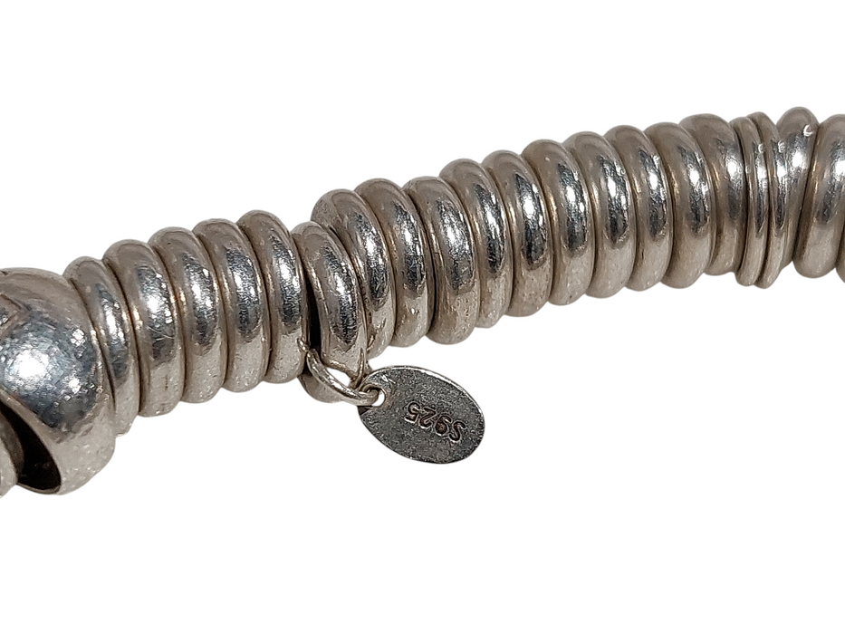 S925 Sterling Silver LINKS of London Charm Bracelet Weight of 55grams  =
