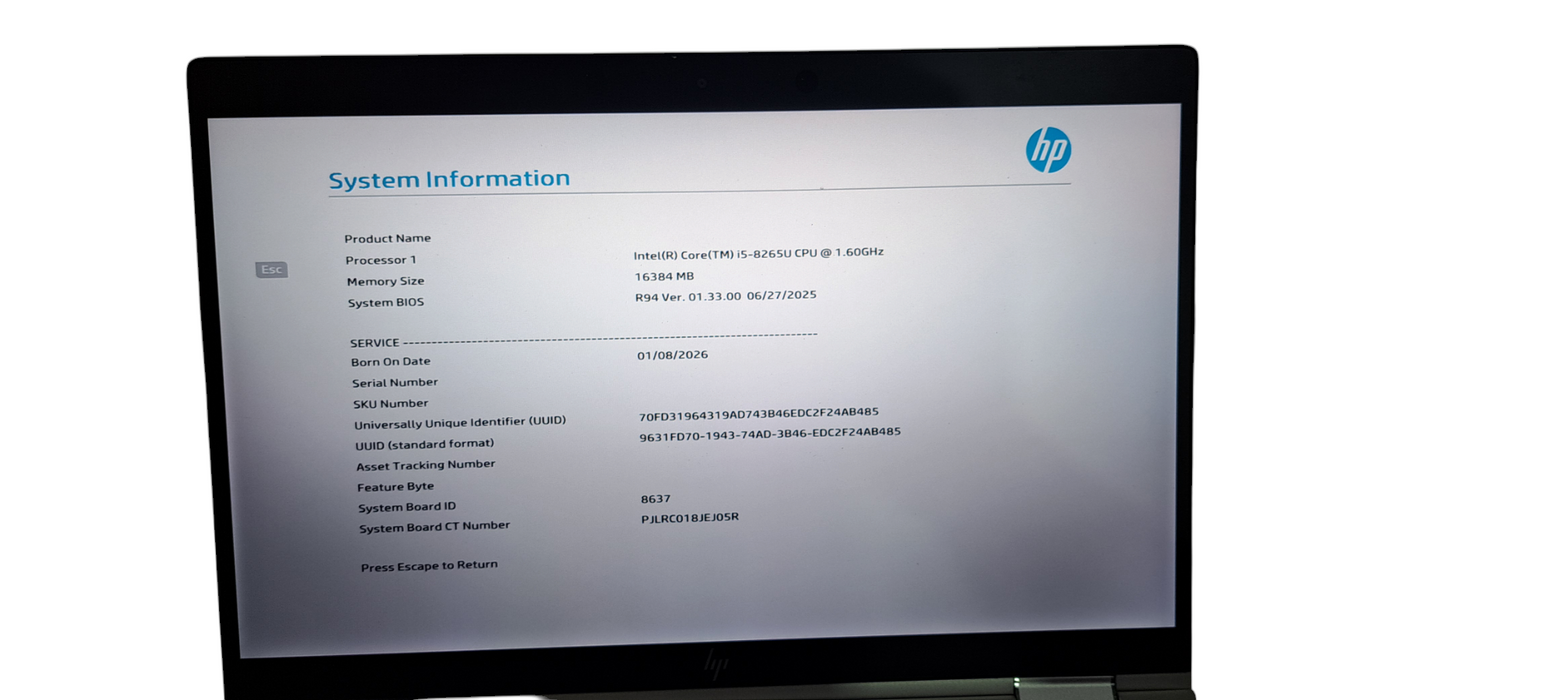 HP EliteBook x360 1030 G4 i5-8265U|16GB RAM|256GB NVMe|READ  BudLap