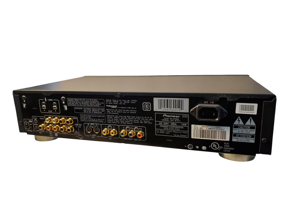 Pioneer Elite DV-47Ai DVD Player – Classic Audiophile Unit NO Remote