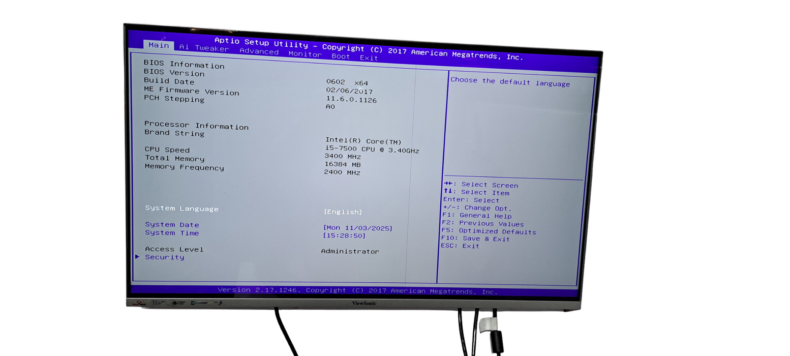 Custom PC i5-7500|256GB NVMe|16GB RAM|Prime 250M-C