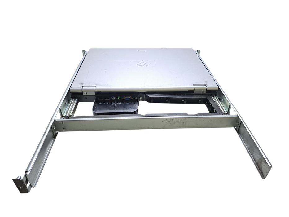 HP TFT7600 KVM Rackmount LCD Console Monitor Keyboard w/ RAILS )