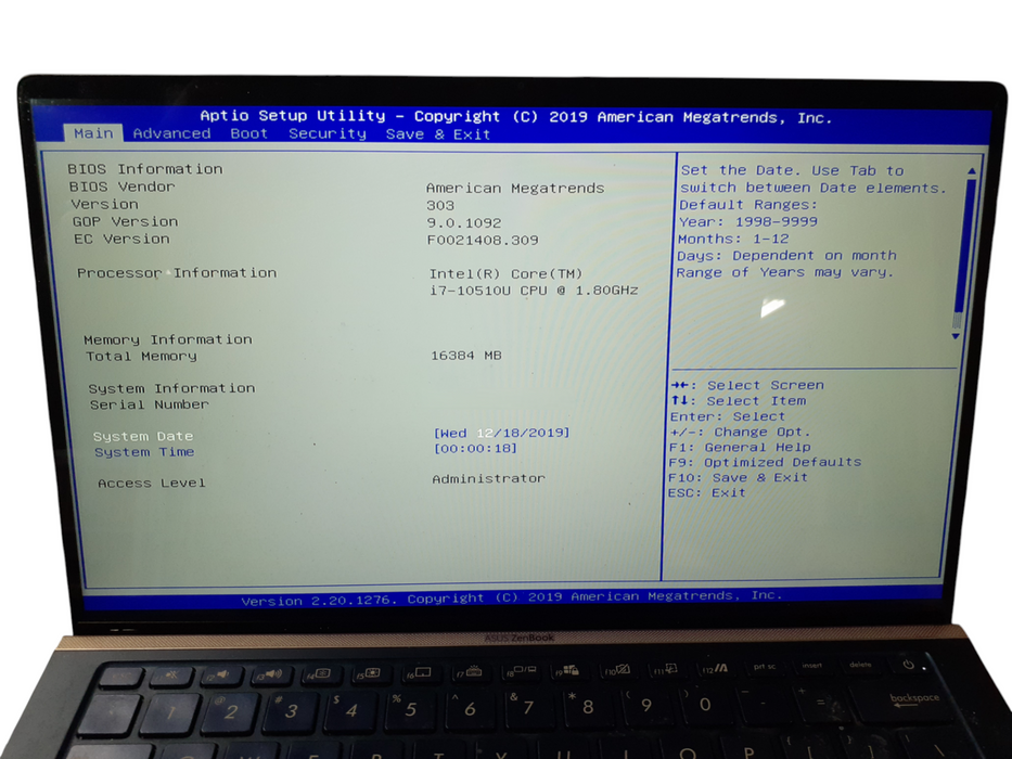 Asus ZenBook UX434FLC i7-10510U 16GB RAM 256GB NVMe | READ!!  Lap200