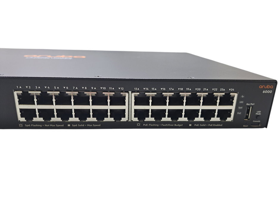 HPE Aruba 6000 24G Class4 PoE 4SFP 370W Network Switch | R8N87A