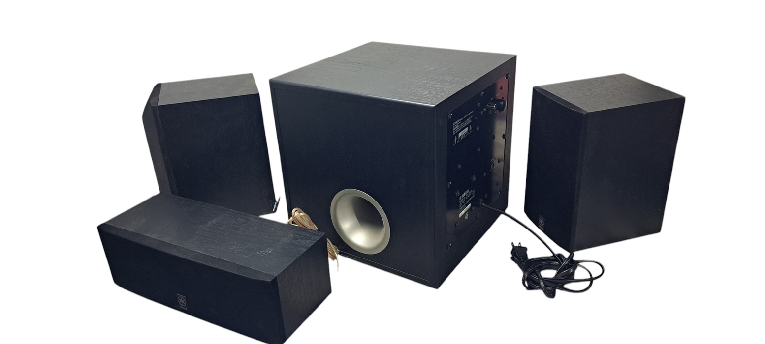 Yamaha 4 piece Sound System:1x YST-SW012, 1x NS-AP2800BLC 2xNS AP2800B