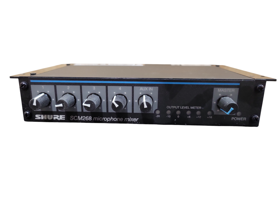 Shure SCM268 4 Channel Microphone Mixer - Black !