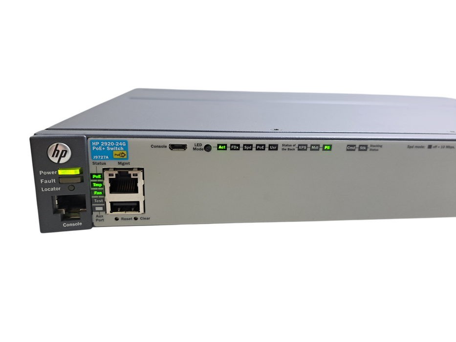 HP 2920-24G PoE+ J9727A | 24-Port Gigabit PoE+ Managed Switch )