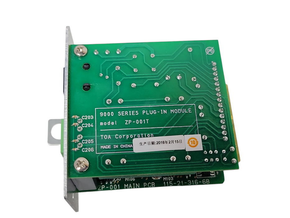 Open-Box TOA ZP-001T Zone Paging Module For M9000 Series Pre-Amp _