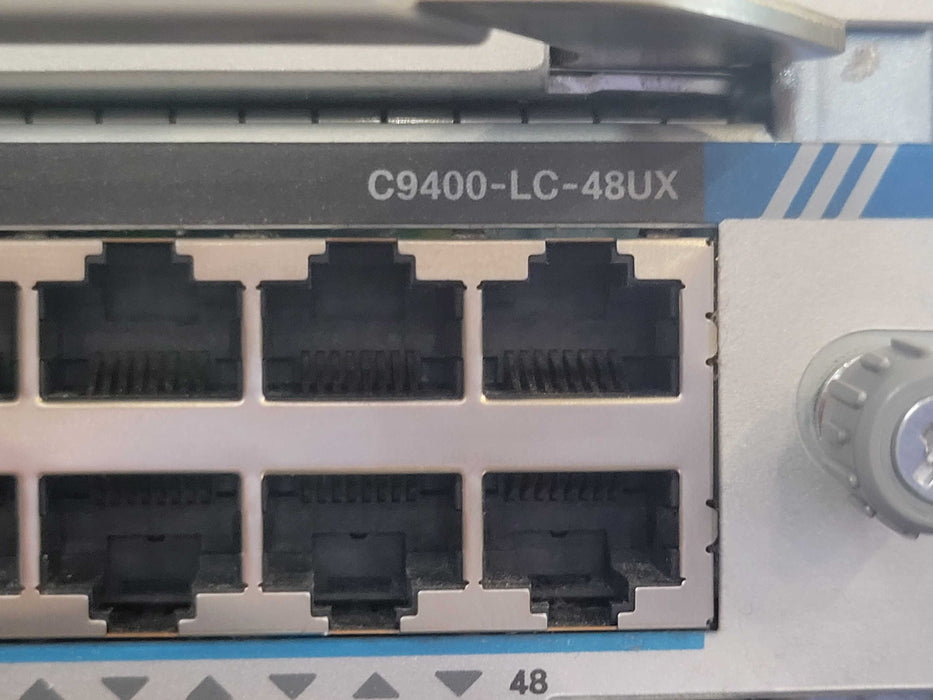 Cisco Catalyst C9410R 1x C9400-SUP-1, 2x C9400-LC-48UX, 2x C9400-LC-48U _