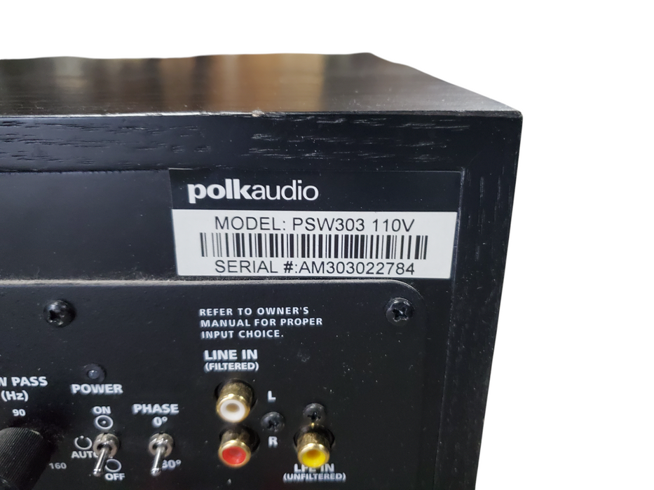 Polk Audio PSW303 110V Powered Subwoofer