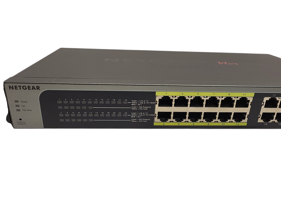 Netgear JGS524PE ProSafe Plus 24-Port PoE Gigabit Ethernet Network Switch $