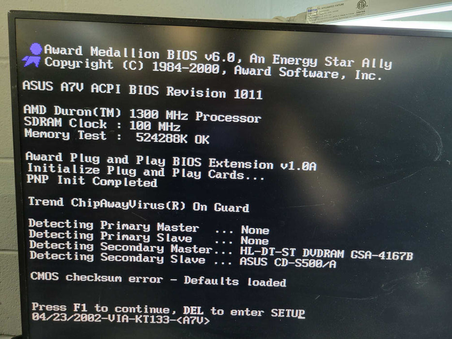 Vintage Desktop - AMD Duron 1300MHz 512MB RAM NO HDD 300W PSU %