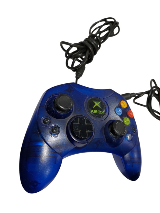 Bundle of 2 OEM Original Xbox Controller S Blue & Green  =
