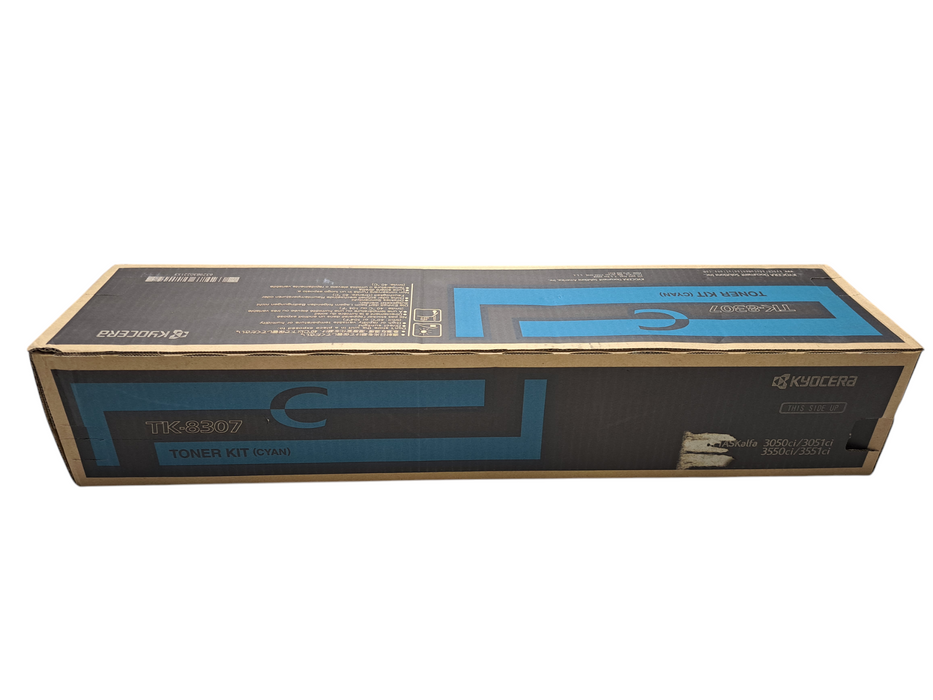 New Genuine Kyocera TK-8307C Cyan Toner Cartridge 3050ci 3550ci 3551ci 3551 )