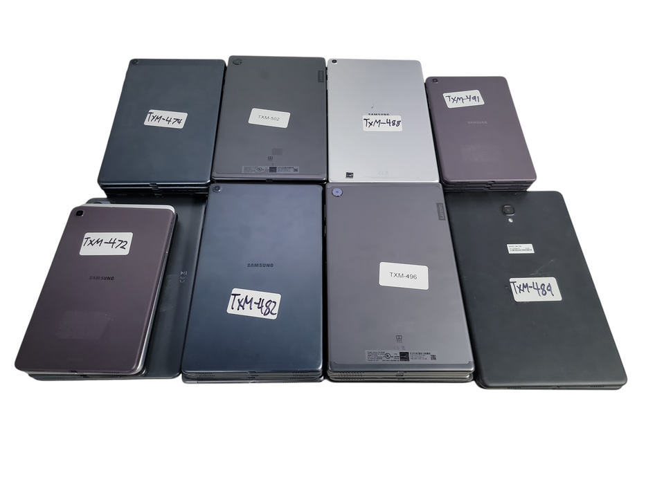 Lot of 37x Android Tablets [Samsung/ZTE/Lenovo | B Condition][TXM-17] (