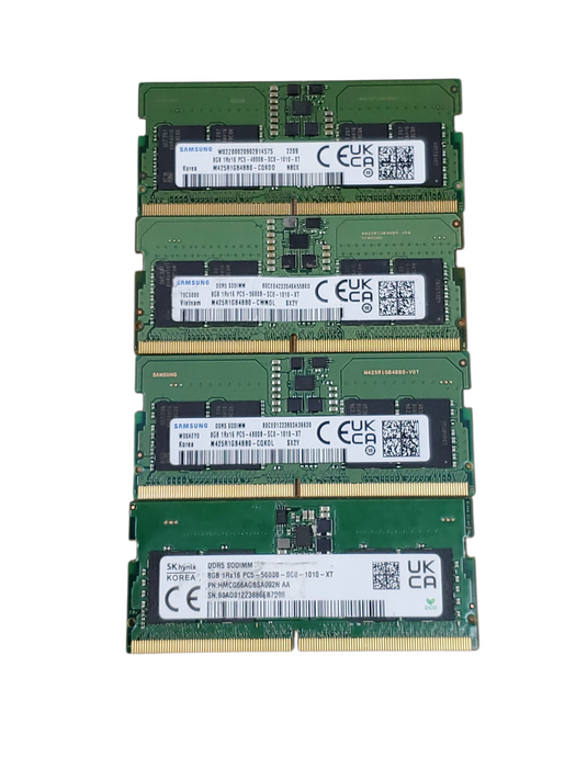 32GB ( Pack of 4x8 GB DDR5 SODIMM ) Laptop RAM