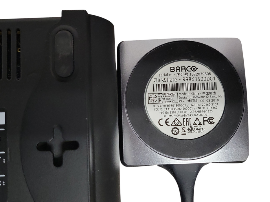 Barco ClickShare CS-100 Wireless Presentation System R9861510 w/ 1x Buttons Q_