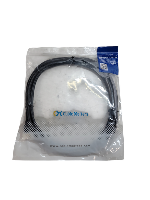SuperSpeed USB 3.0 Type A to B Cable in Black 15 feet Q%