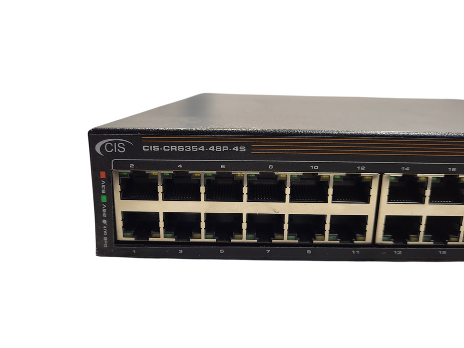 CIS-CRS354-48P-4S 48x 1G RJ45 4x 10G SFP+ 2x 40G QSFP+ READ $