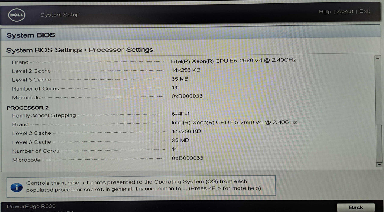 Dell PowerEdge R630 2.5" 2x Xeon E5-2680 v4 64GB DDR4 H730 Mini 2x750W )