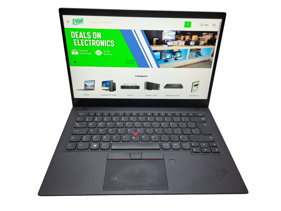 Lenovo ThinkPad X1 Carbon | Intel Core i5-8265U, 8GB RAM, 256GB NVMe ) Lap200