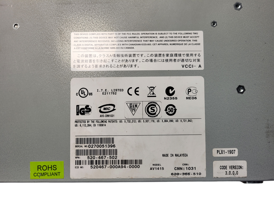 AVOCENT AV1415, Autoview 1415, 8-Port-KVM-Switch $