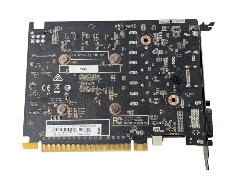 ZOTAC NVIDIA GeForce GTX 1050 Ti 4GB Graphics Card GPU  Q-