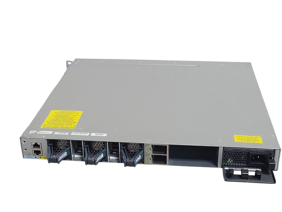 Cisco WS-C3850-48-T-L 48 Port Gigabit Switch w/ C3850-NM-2-10G, 1x PSU Q_