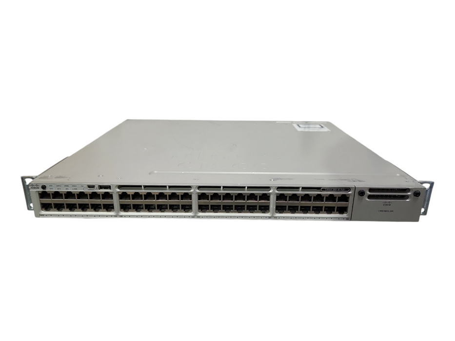 Cisco WS-C3850-48P-S, 48-Port Gigabit PoE Switch w/ 1x 715WAC PSU