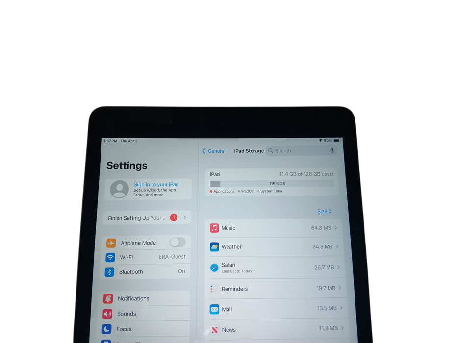 Apple iPad 7th Gen - Space Gray - 128GB [A2197]