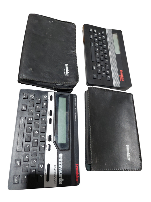 VintageFranklinComputer Spell Master SA-103 & Crossword Puzzle Solver CW-50 =