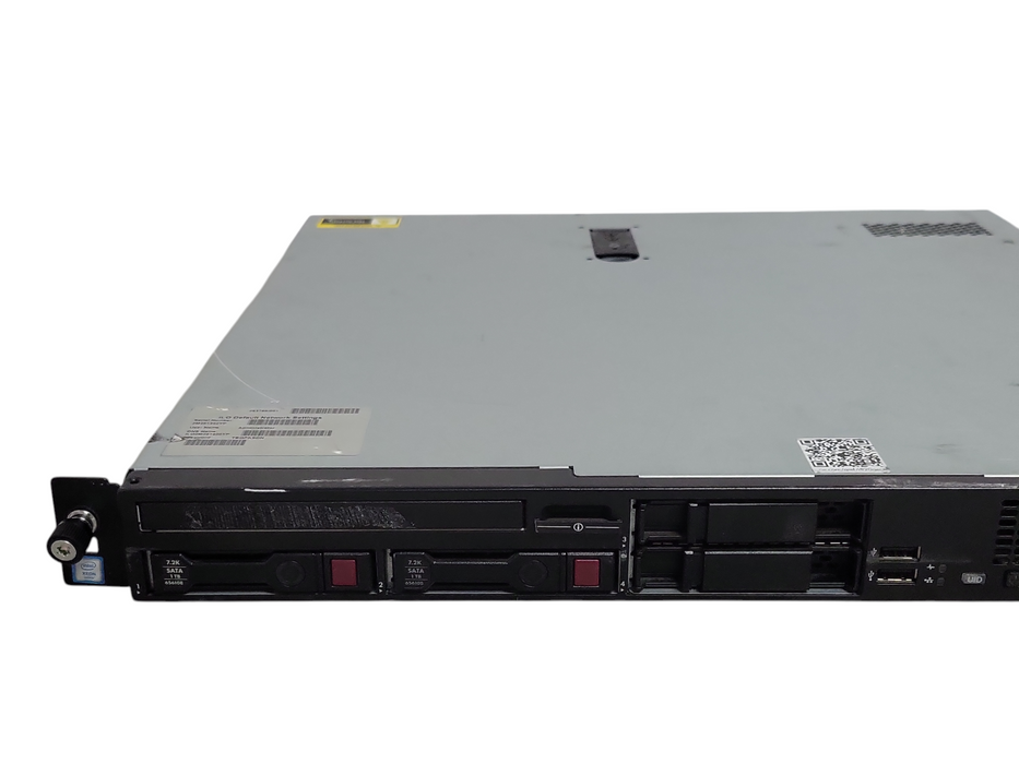 HP DL20 G9 1U, Xeon E3-1240 v6 3.70GHz 16GB DDR4 B140i/H240, 2x 1TB HDDs Q_