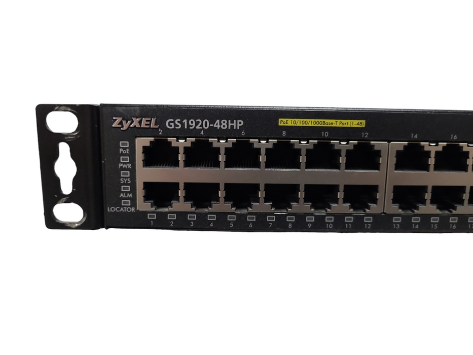 Zyxel GS1920-48HP 48+4 Port PoE Gigabit Ethernet Switch w/ Rack Ears