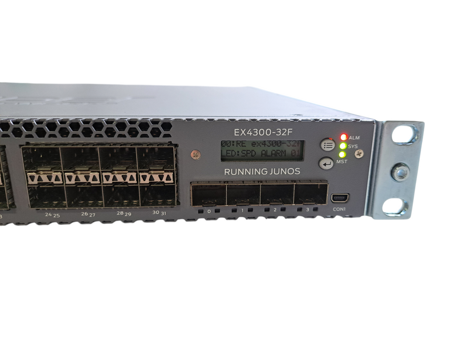 Juniper EX4300-32F | 32x 1GSFP, 4x 10GSFP+, 2x QSFP+ Switch w/ EX-UM-8X8SFP )