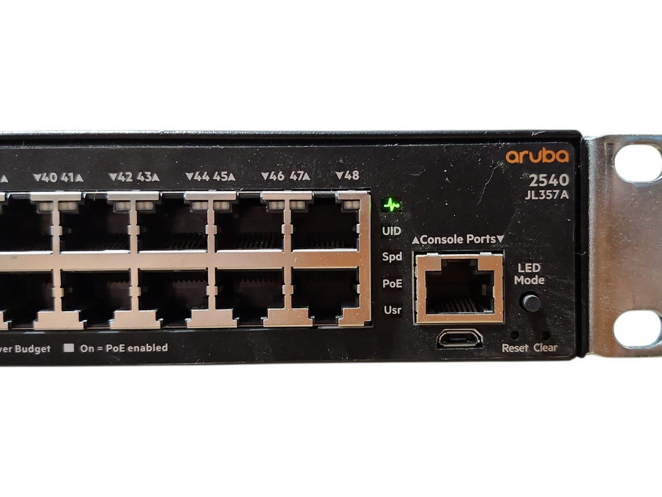 HP ARUBA 2540 JL357A 48 Port POE 4x SFP Rack Mountable Ethernet Switch