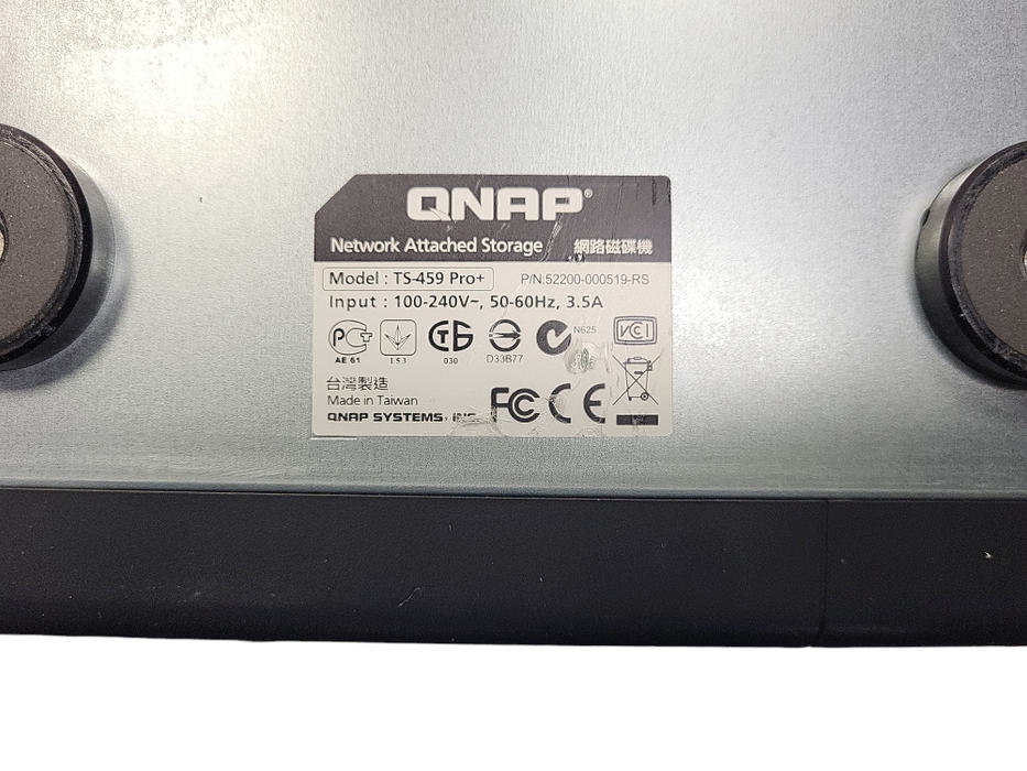QNAP TS-459 Pro+ Diskless System Superior Performance NAS w/ 4x 2TB $