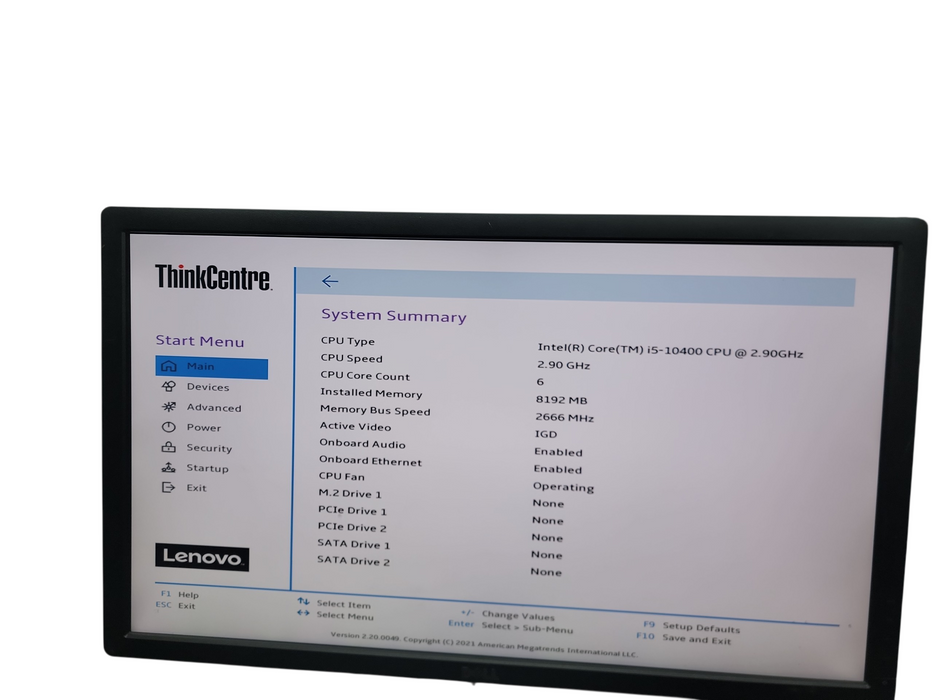 Lenovo ThinkCentre M70c SFF i5 - 10400 @ 2.90GHz 8GB DDR4 Ram No HDD