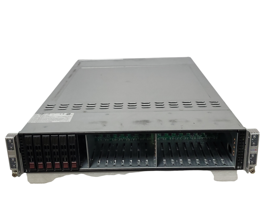 SuperMicro 217-16 4-Node Server with 4x Blades and 128GB RAM, 2x PSU, READ _