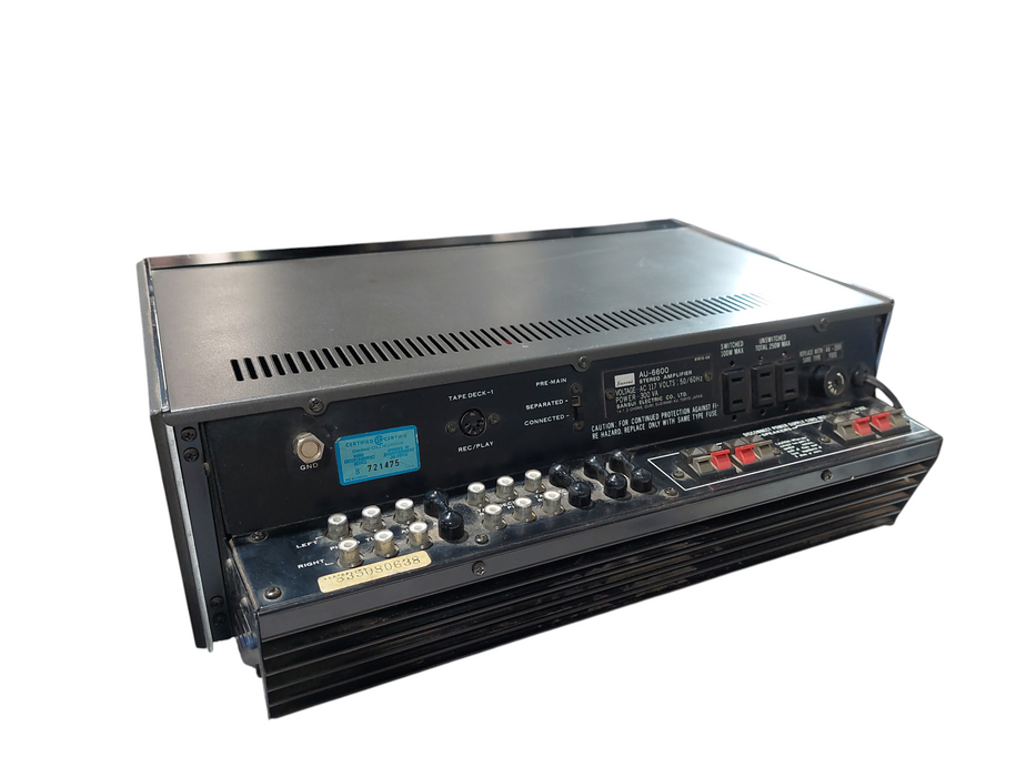 Vintage Sensui Stereo Integrated Amplifier Model: AU-6600 =