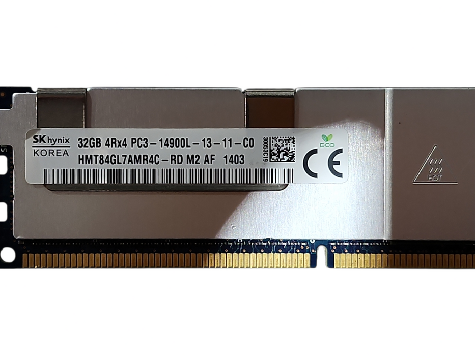Lot 4x SKHynix 32GB 4Rx4 PC3-14900L HMT84GL7AMR4C-RD DDR3 Server RAM