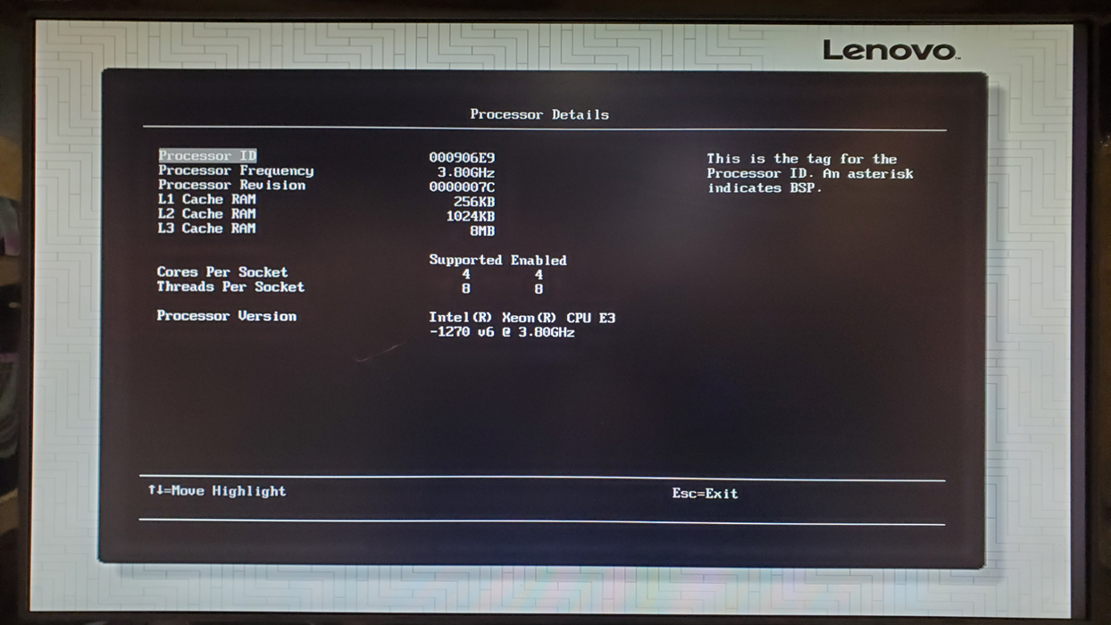 Lenovo System X3250 M6 1x Xeon E3-1270 v6 16GB DDR4 M1215 - No HDD